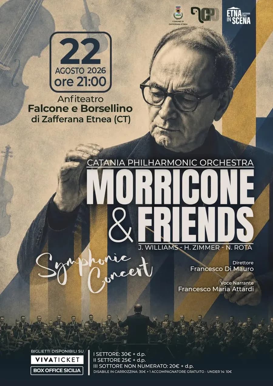Locandina di Morricone & Friends a Zafferana Etnea