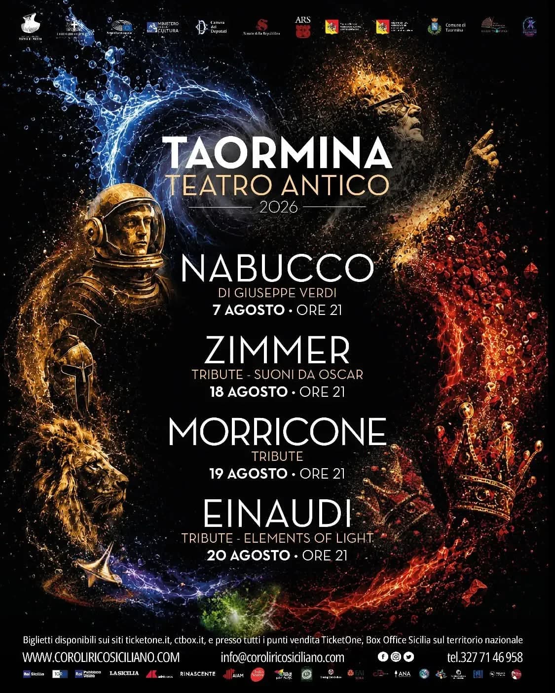 Locandina del Nabucco al Teatro Antico di Taormina
